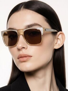NEW Vintage Frames by Corey Shapiro Rude Skins Fashion Sunglasses Metal Gold